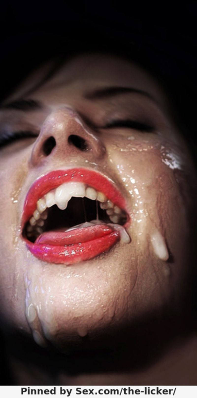 сперма на женских губах фото 105
